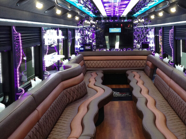 party bus interior